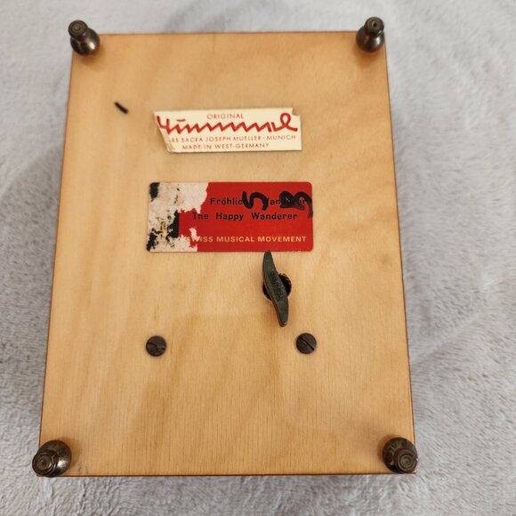 Hummel The Happy Wanderer Music Jewelry Box Made in W. Germany - Picture 9 of 14